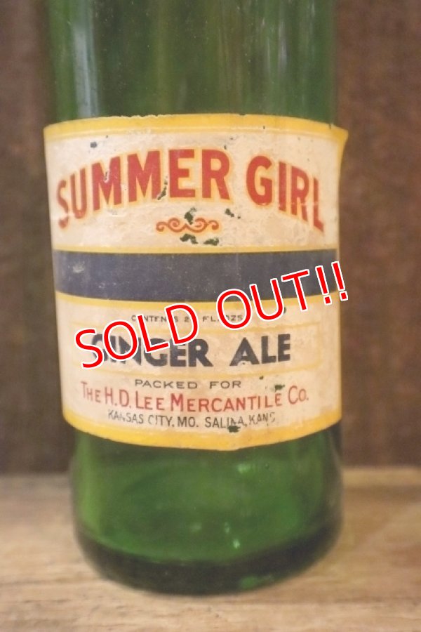 画像2: dp-250205-77 THE H.D. LEE MERCANTILE CO. SUMMER GIRL BRAND GINGERALE BOTTLE