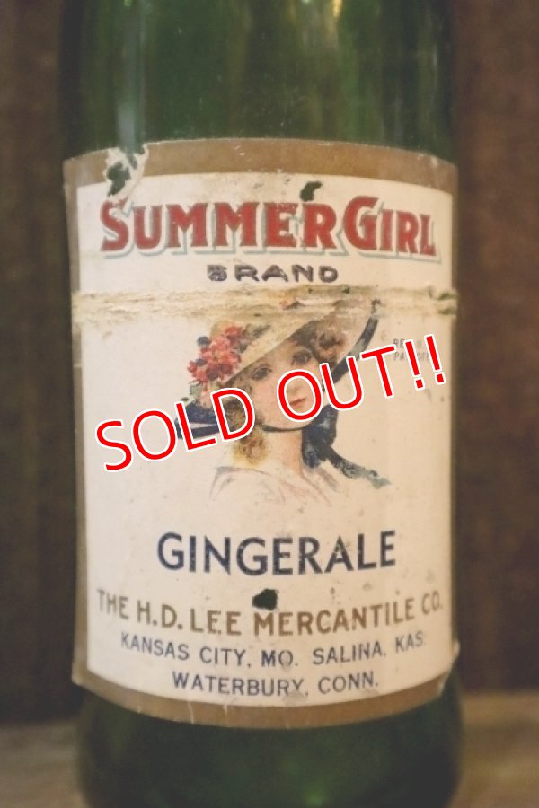 画像2: dp-250205-77 THE H.D. LEE MERCANTILE CO. SUMMER GIRL BRAND GINGERALE BOTTLE
