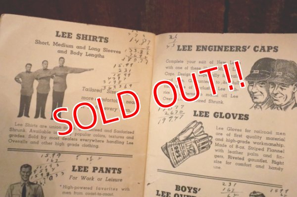 画像7: dp-250205-77 1950's Lee OVERALL TIME BOOK