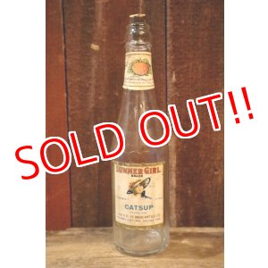 画像: dp-250205-77 THE H.D. LEE MERCANTILE CO. SUMMER GIRL BRAND CATSUP BOTTLE