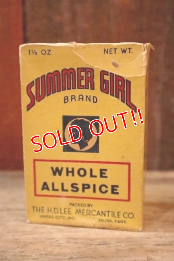 画像1: dp-250205-77 THE H.D. LEE MERCANTILE CO. SUMMER GIRL BRAND WHOLE SPICE BOX