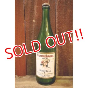 画像: dp-250205-77 THE H.D. LEE MERCANTILE CO. SUMMER GIRL BRAND GINGERALE BOTTLE