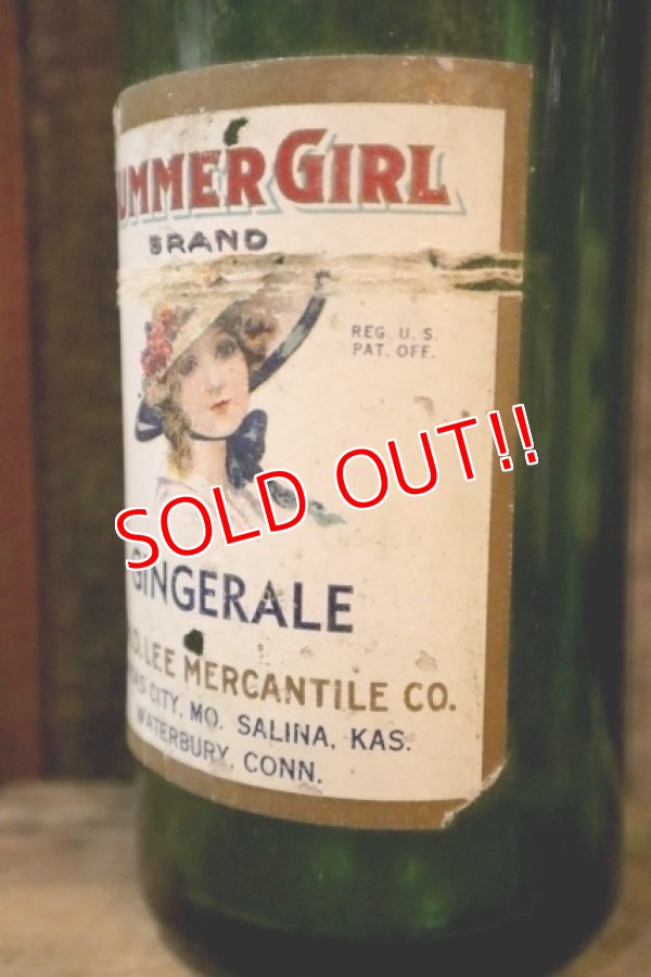 画像3: dp-250205-77 THE H.D. LEE MERCANTILE CO. SUMMER GIRL BRAND GINGERALE BOTTLE