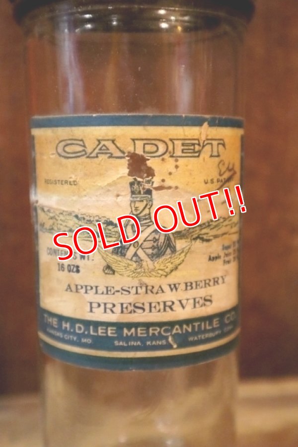 画像2: dp-250205-77 THE H.D. LEE MERCANTILE CO. CADET BRAND APPLE-STRAWBERRY PRESERVES JAR