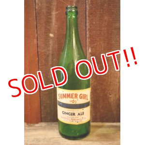 画像: dp-250205-77 THE H.D. LEE MERCANTILE CO. SUMMER GIRL BRAND GINGERALE BOTTLE