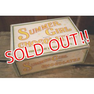 画像: dp-250205-77 THE H.D. LEE COMPANY SUMMER GIRL BRAND CHOCOLATES BOX