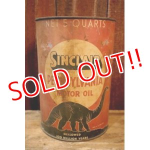 画像: dp-250205-06 SINCLAIR PENNSYLVANIA MOTOR OIL 1930's-1940's 5 U.S. QUARTS CAN