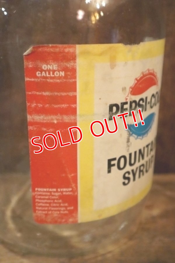 画像3: dp-250205-08 PEPSI COLA 1960's FOUNTAIN SYRUP 1 GALLON BOTTLE