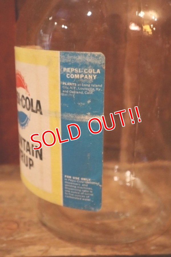 画像4: dp-250205-08 PEPSI COLA 1960's FOUNTAIN SYRUP 1 GALLON BOTTLE