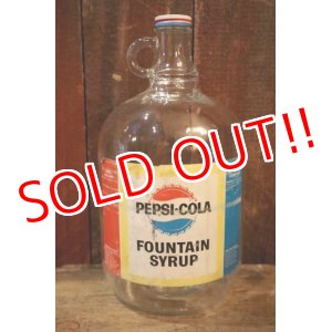 画像: dp-250205-08 PEPSI COLA 1960's FOUNTAIN SYRUP 1 GALLON BOTTLE