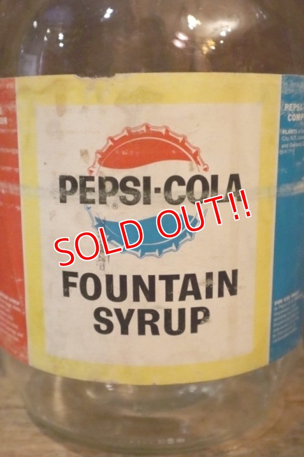 画像2: dp-250205-08 PEPSI COLA 1960's FOUNTAIN SYRUP 1 GALLON BOTTLE