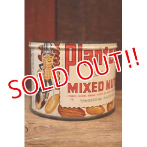 画像: ct-250205-78 PLANTERS / MR.PEANUT 1950's Salted MIXED NUTS TIN CAN