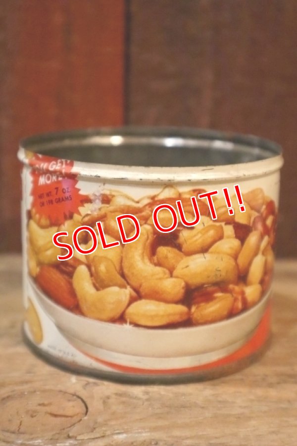 画像4: ct-250205-78 PLANTERS / MR.PEANUT 1950's Salted MIXED NUTS TIN CAN