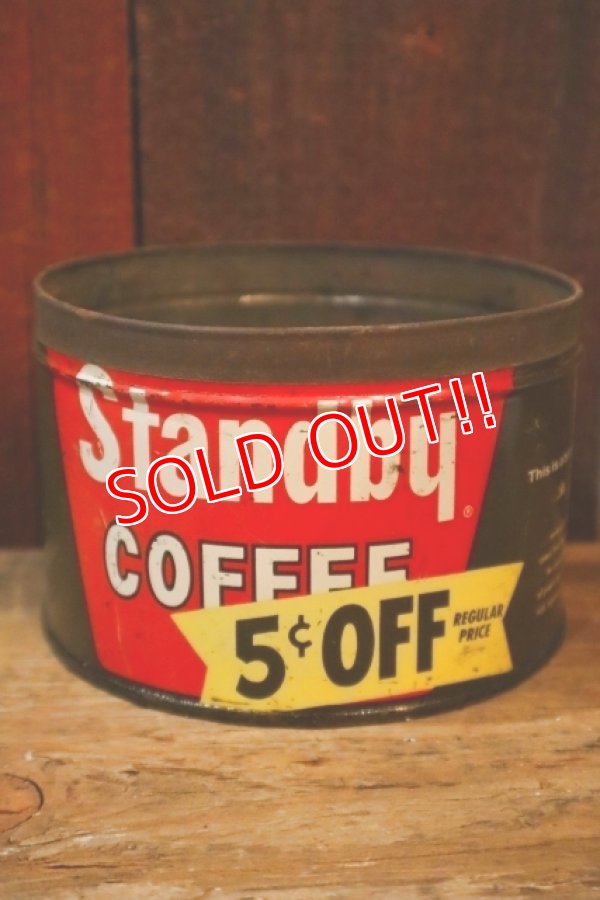 画像1: dp-250205-78 Standby COFFEE / 1950's Tin Can