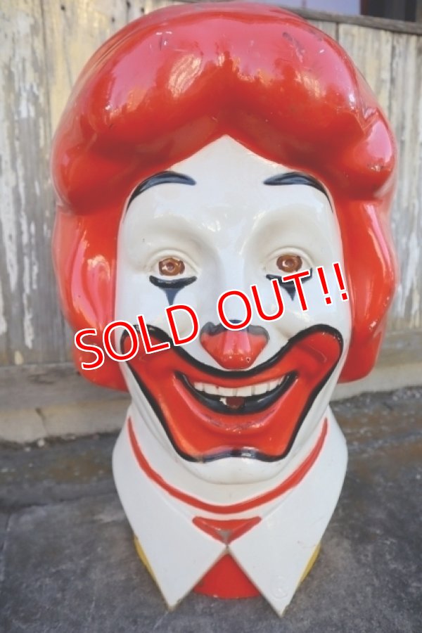 画像2: ct-250205-04 McDonald's 1970's Ronald McDonald Helium Balloon Head