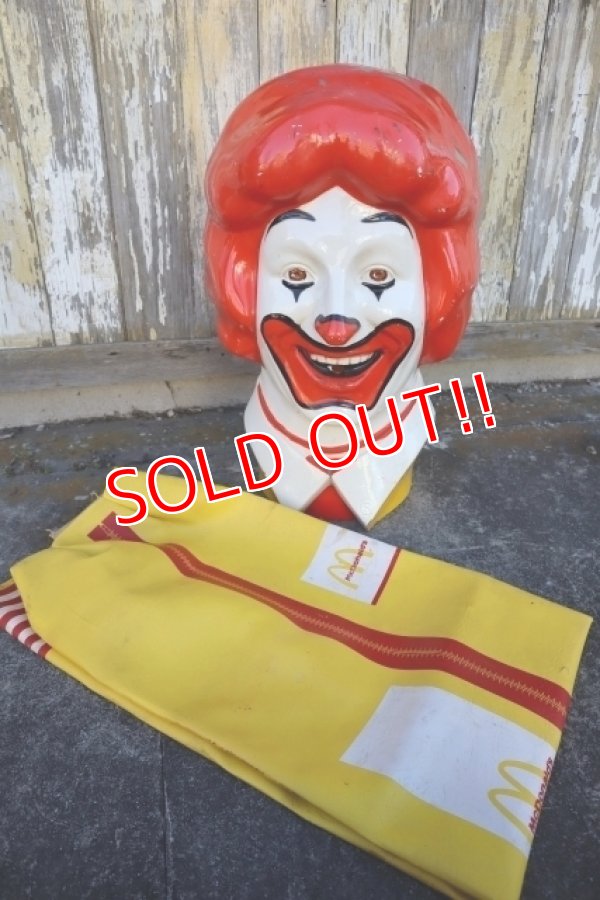 画像1: ct-250205-04 McDonald's 1970's Ronald McDonald Helium Balloon Head