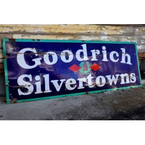 画像: dp-250205-22 Goodrich Silvertowns 1930's-1940's Porcelain Sign