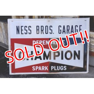 画像: dp-250205-56 CHAMPION 1960's-1970's Metal Sign