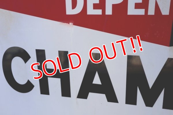 画像2: dp-250205-56 CHAMPION 1960's-1970's Metal Sign