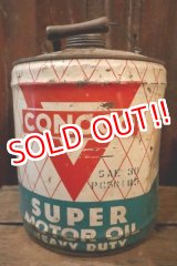 画像: dp-250205-67 CONOCO SUPER MOTOR OIL 1950's 5 U.S. GALLONS CAN