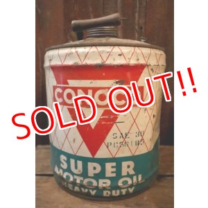 画像: dp-250205-67 CONOCO SUPER MOTOR OIL 1950's 5 U.S. GALLONS CAN