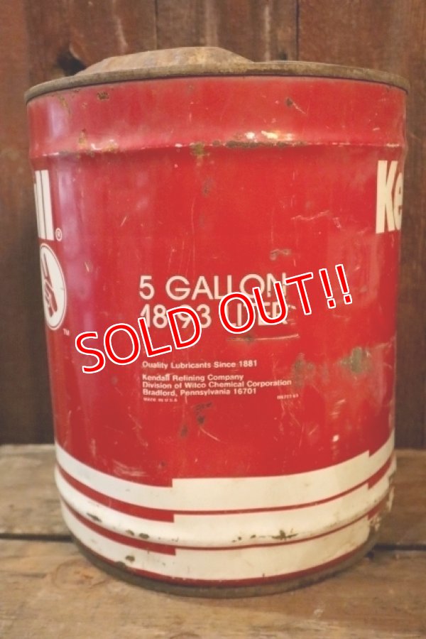 画像6: dp-250205-27 Kendall MOTOR OIL 1970's 5 U.S.GALLONS CAN