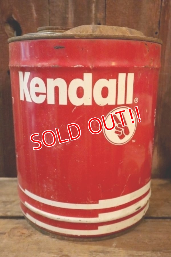 画像4: dp-250205-27 Kendall MOTOR OIL 1970's 5 U.S.GALLONS CAN