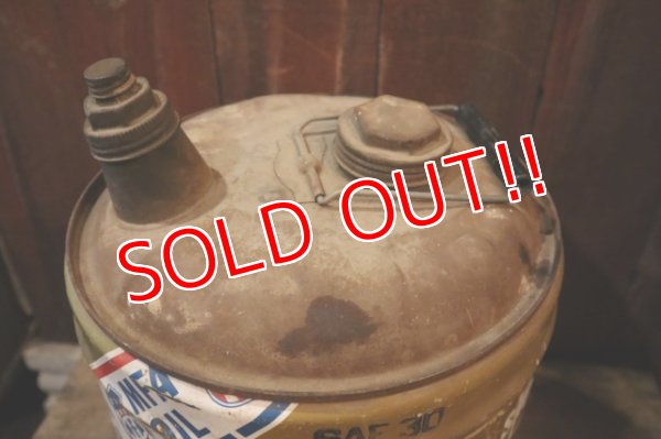 画像7: dp-250205-73 M・F・A  MOTOR OIL 1970's 5 U.S. GALLONS CAN