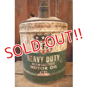 画像: dp-250205-70 M・F・A  MOTOR OIL 1950's-1960's 5 U.S. GALLONS CAN