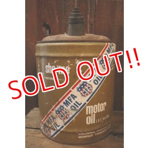 画像: dp-250205-73 M・F・A  MOTOR OIL 1970's 5 U.S. GALLONS CAN