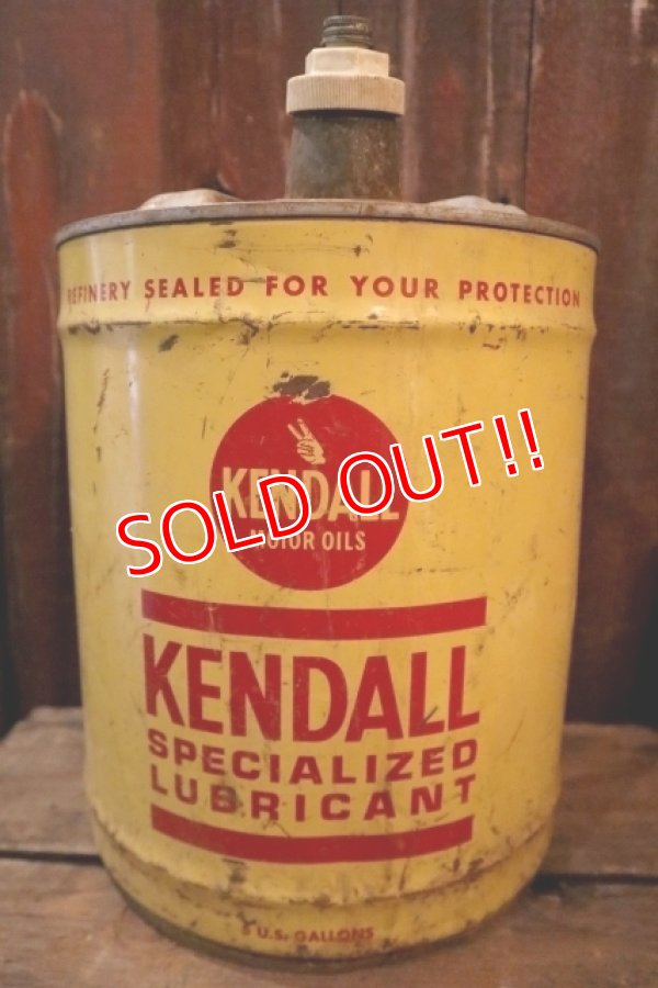画像1: dp-250205-25 KENDALL SUPECIALIZED LUBRICANT 1970's 5 U.S. GALLONS CAN