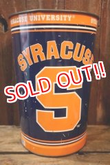 画像: dp-250205-94 WINCRAFT SPORTS SYRACUSE UNIVERSITY TIN TRASH CAN