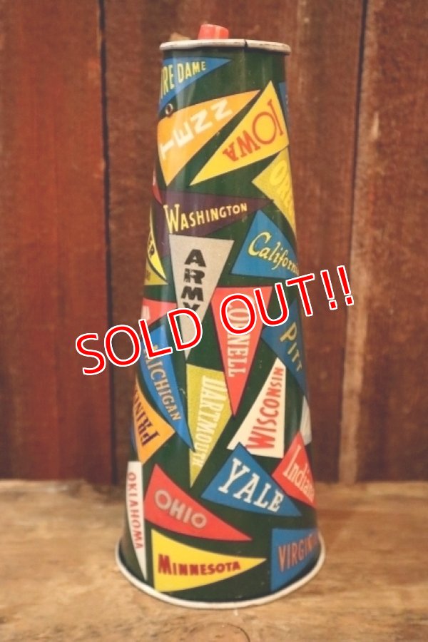 画像1: dp-250205-94 THE OHIO ART CO. 1960's COLLEGE PENNANTS MEGAPHONE
