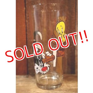 画像: gs-250205-12 Sylvester & Tweety / PEPSI 1976 Collector Series Glass (プリントロスあり)