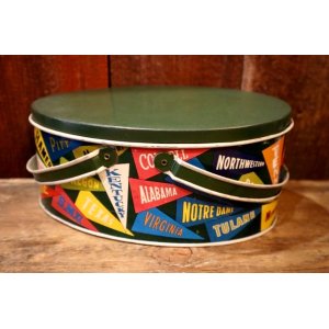 画像: dp-250205-94 THE OHIO ART CO. 1950's-1960's COLLEGE PENNANTS TIN BOX