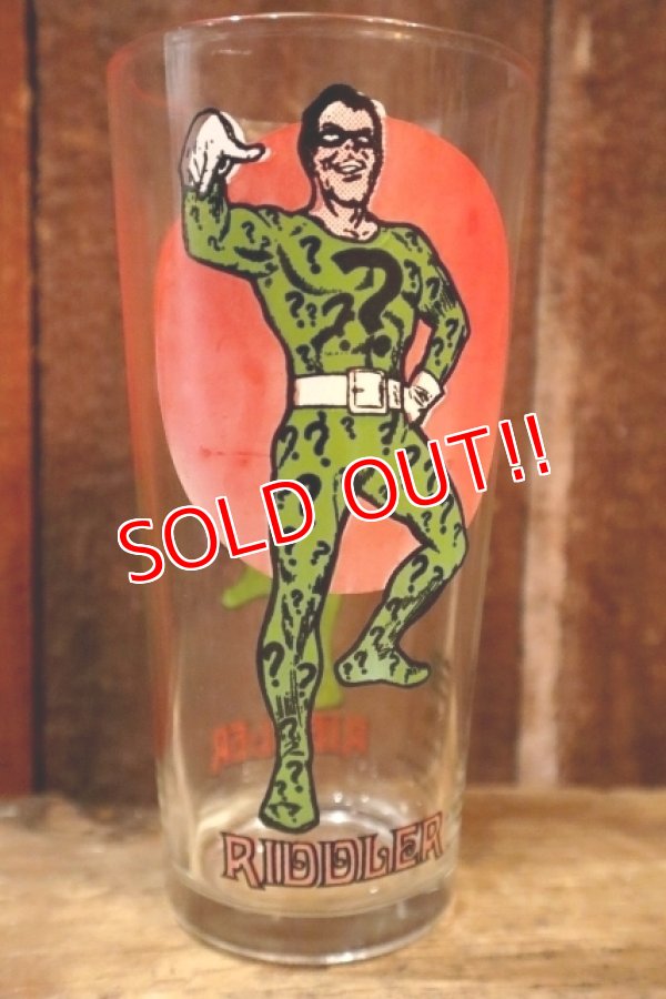 画像2: gs-250205-02 Riddler / PEPSI 1976 Collector Series Glass (色褪せ)