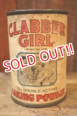 画像: ct-250205-78 CLABBER GIRL BAKING POWDER 1930's 10 OZS. CAN