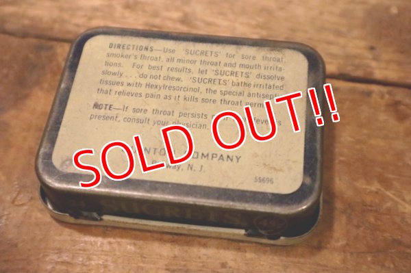 画像8: ct-231016-28 SUCRETS ANTISEPTIC THROAT LOZENGES TIN CASE