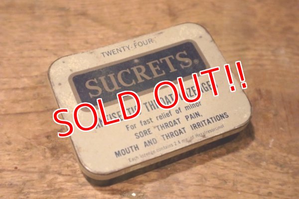画像1: ct-231016-28 SUCRETS ANTISEPTIC THROAT LOZENGES TIN CASE