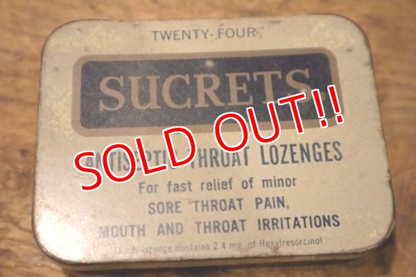 画像2: ct-231016-28 SUCRETS ANTISEPTIC THROAT LOZENGES TIN CASE