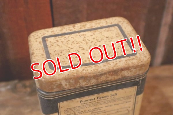 画像6: ct-250205-78 United Drug Company 1940's Epson Salt TIN CAN