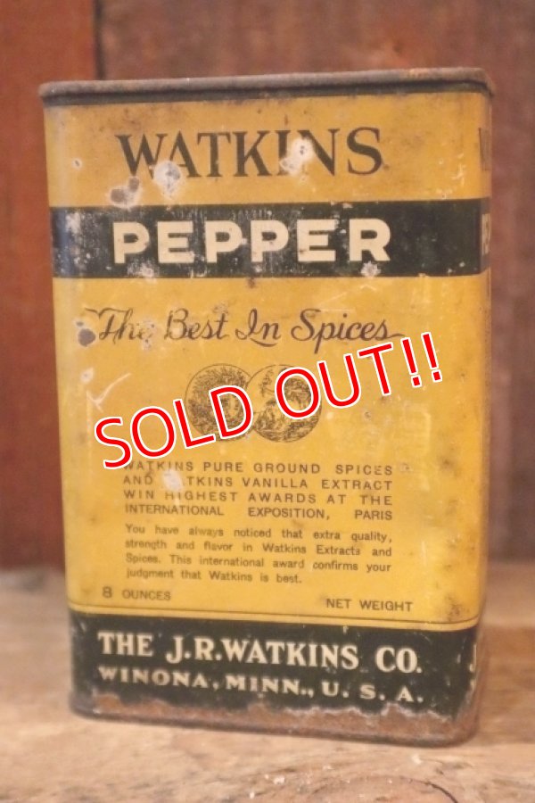 画像2: ct-250205-78 WATKINS PEPPER 1930's 8 OZ. CAN