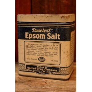 画像: ct-250205-78 United Drug Company 1940's Epson Salt TIN CAN