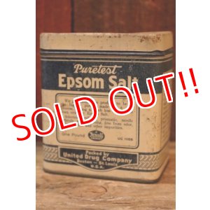 画像: ct-250205-78 United Drug Company 1940's Epson Salt TIN CAN