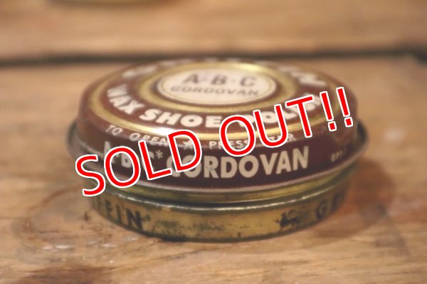 画像3: dp-250205-112 GRIFFIN A・B・C CORDOVAN WAX SHOE POLISH TIN CAN