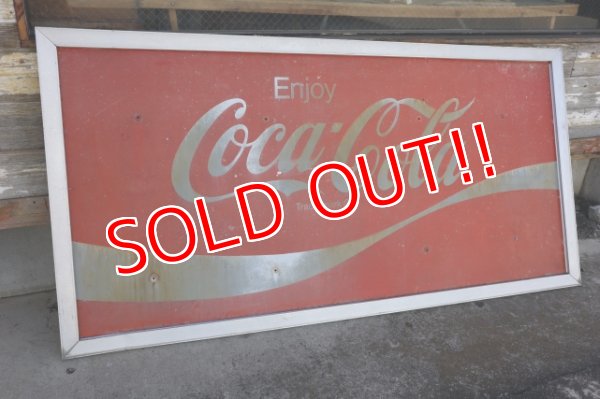 画像1: dp-250205-53 【※店舗引き取りのみ】Coca-Cola 1990's Metal Sign