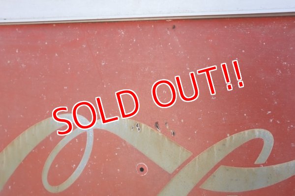 画像8: dp-250205-53 【※店舗引き取りのみ】Coca-Cola 1990's Metal Sign