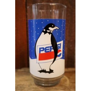 画像: gs-250205-49 PEPSI 1990's HOLIDAY GLASS "Penguin"