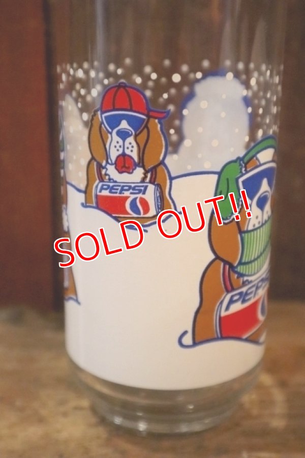 画像3: gs-250205-49 PEPSI 1990's HOLIDAY GLASS "Dogs"