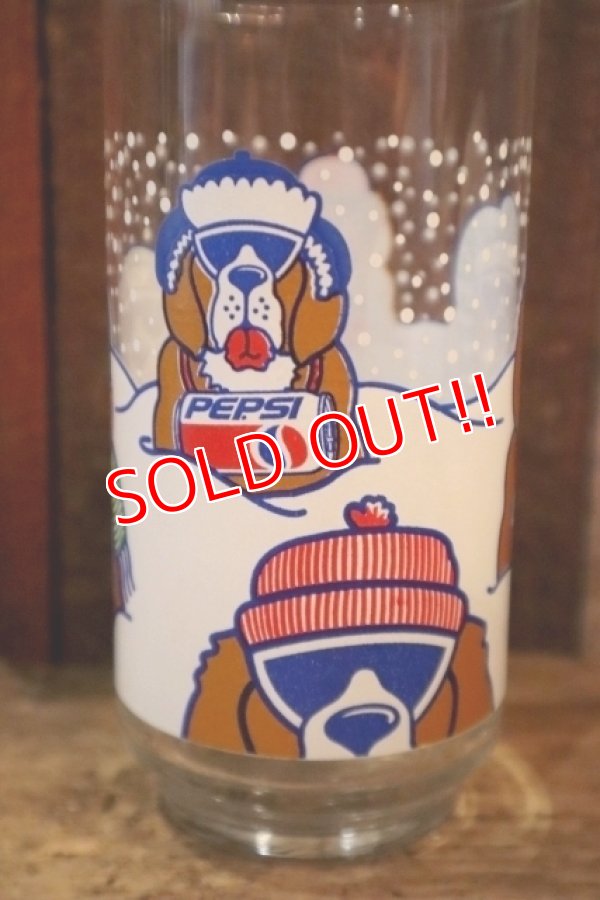 画像2: gs-250205-49 PEPSI 1990's HOLIDAY GLASS "Dogs"